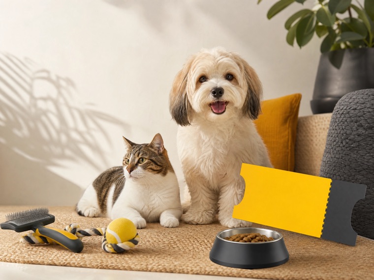Exemplos de produtos para cães e gatos