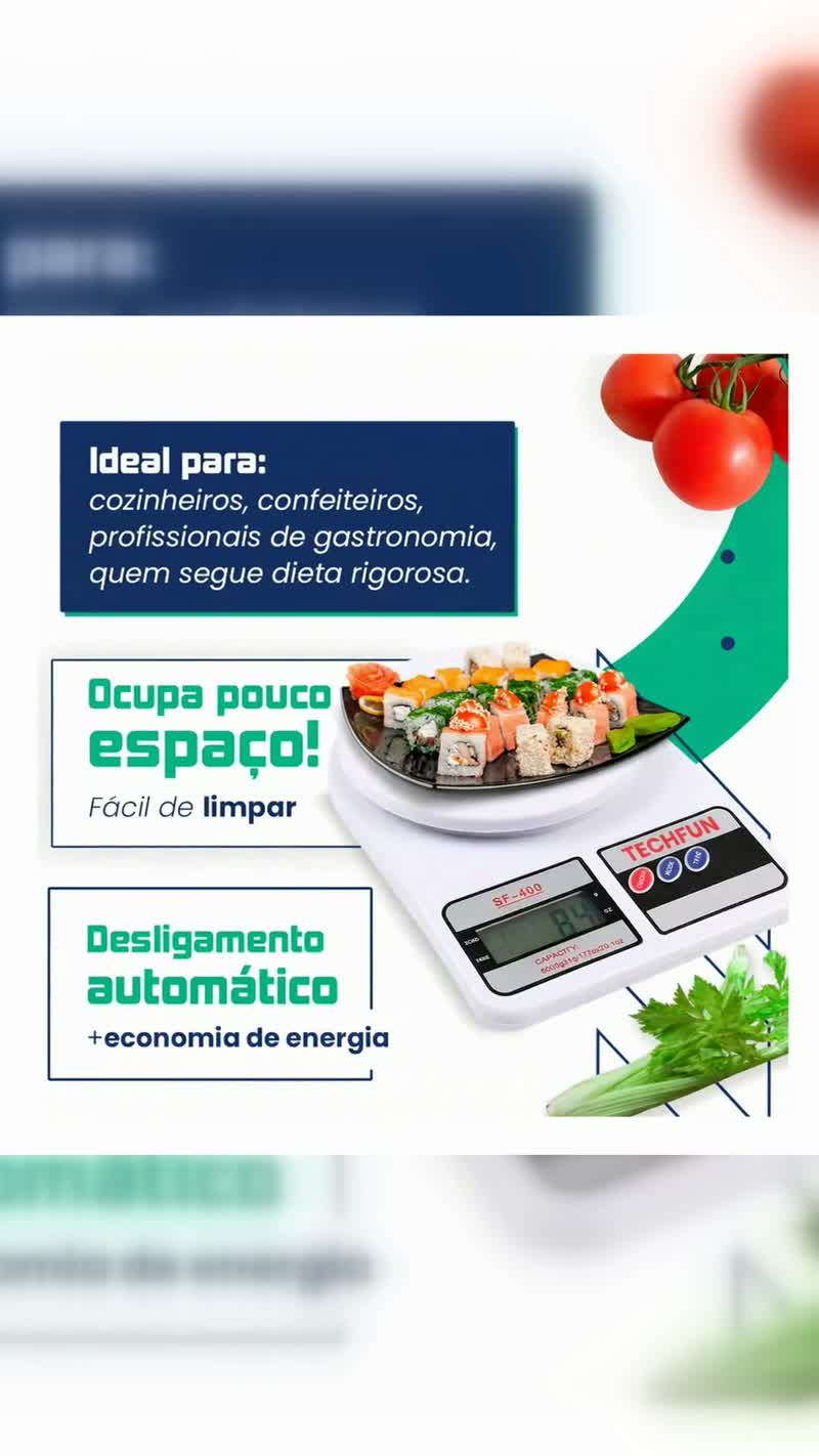 Balança Digital de Cozinha 10kg