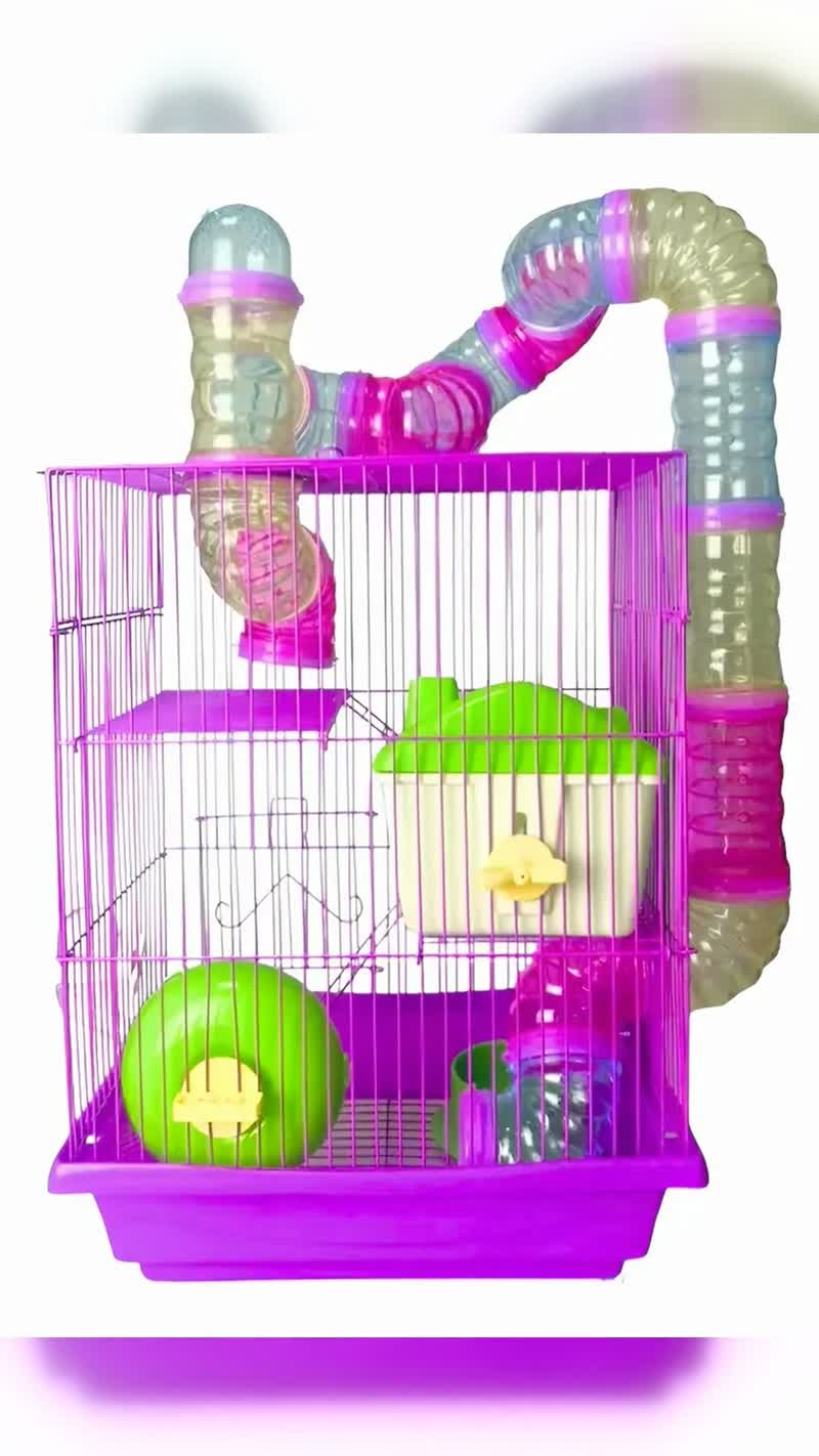 Gaiola Hamster Roedores Completa 3 Andares