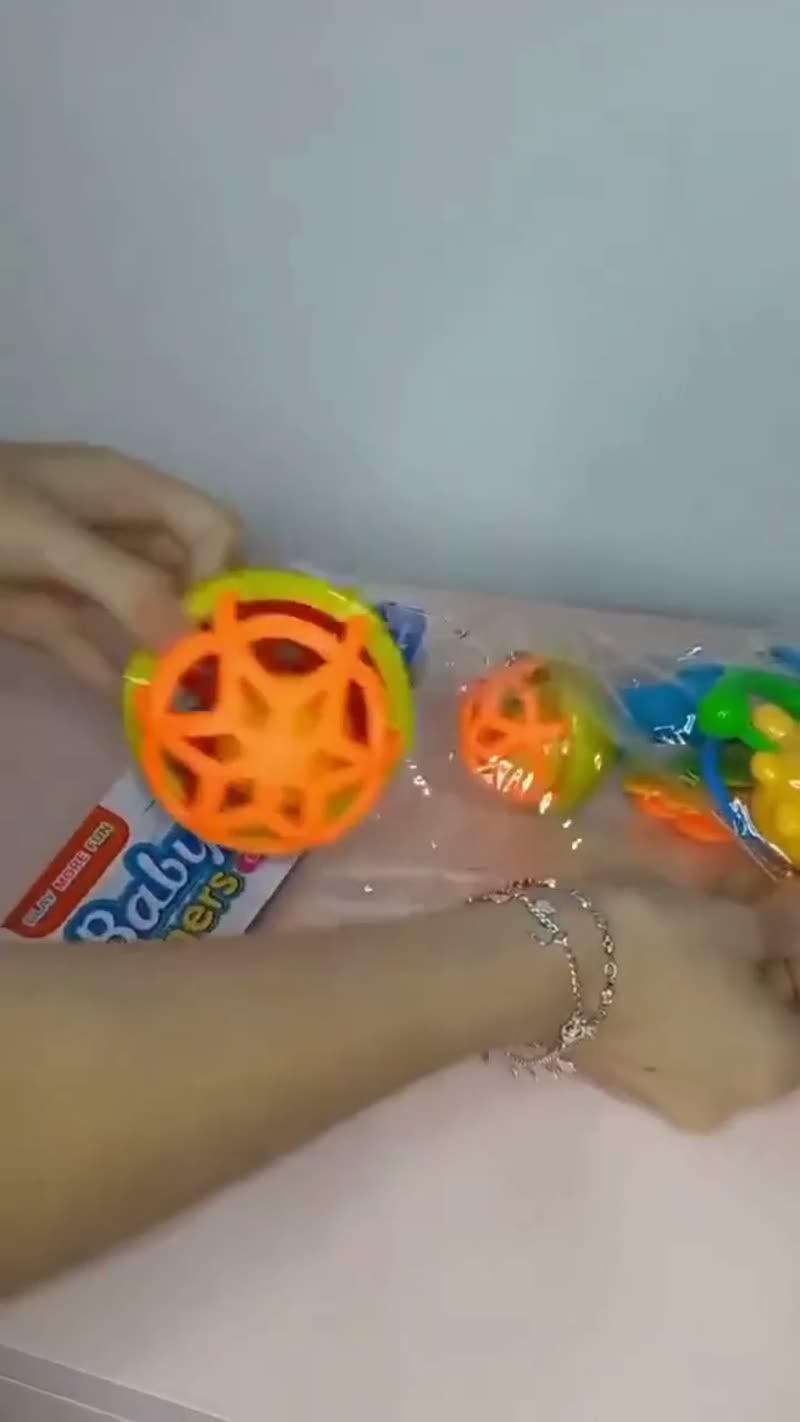 Kit Chocalho e Mordedores Bebê 8 Peças