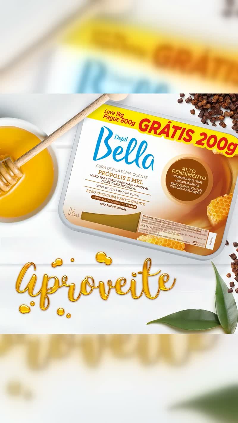 Cera Depilatória Quente Depil Bella Própolis