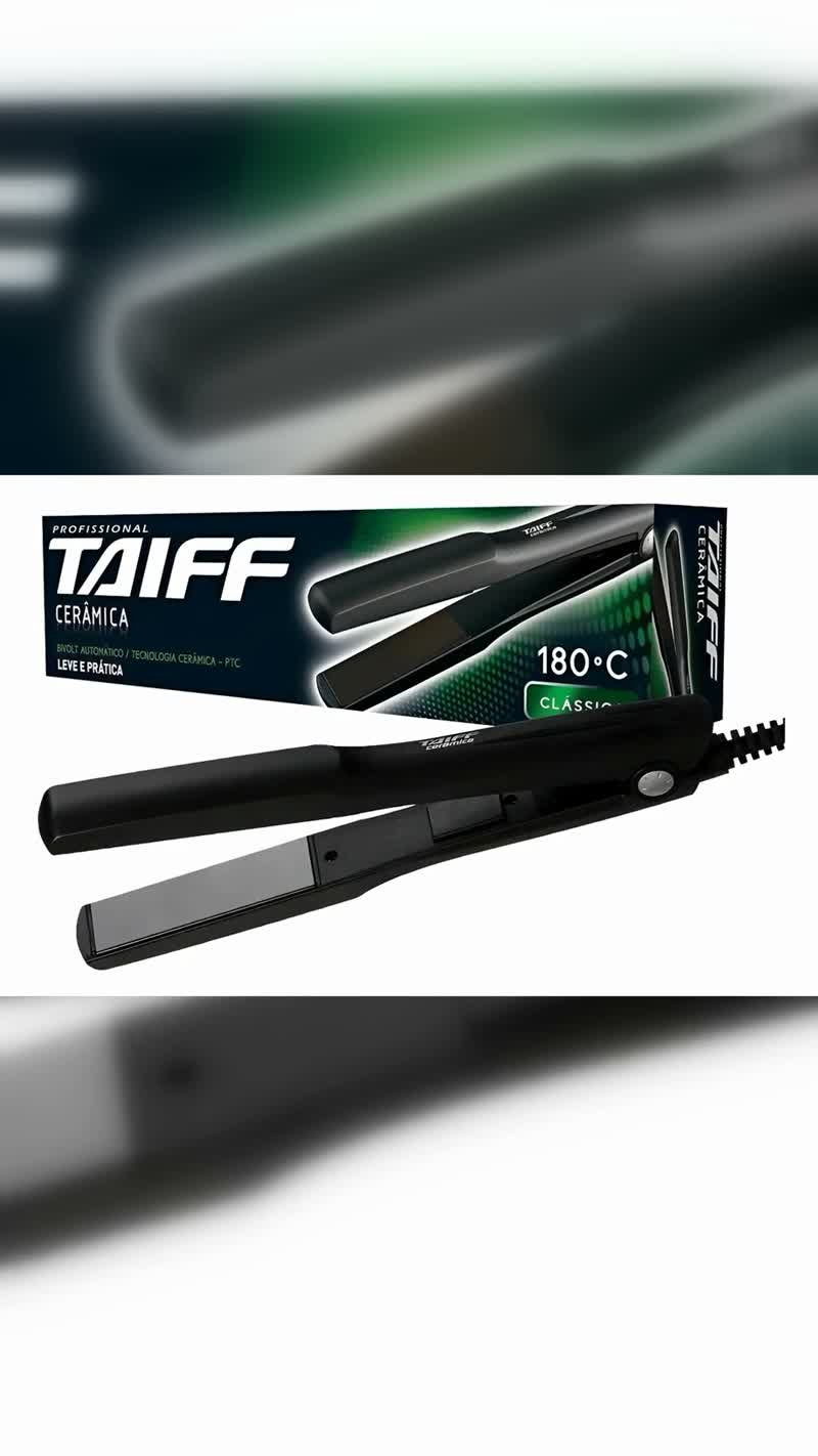 Prancha Cerâmica Profissional Classic 180° Taiff Bivolt