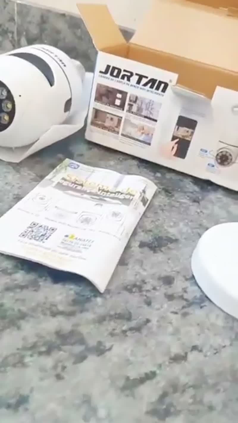 Kit 2 Câmeras Lâmpada de Segurança