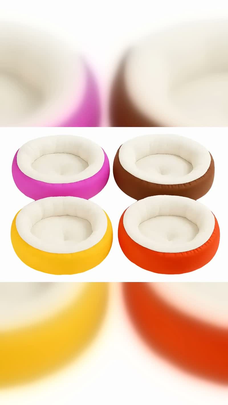 Caminha Pet Redonda Sherpa para Cachorros e Gatos