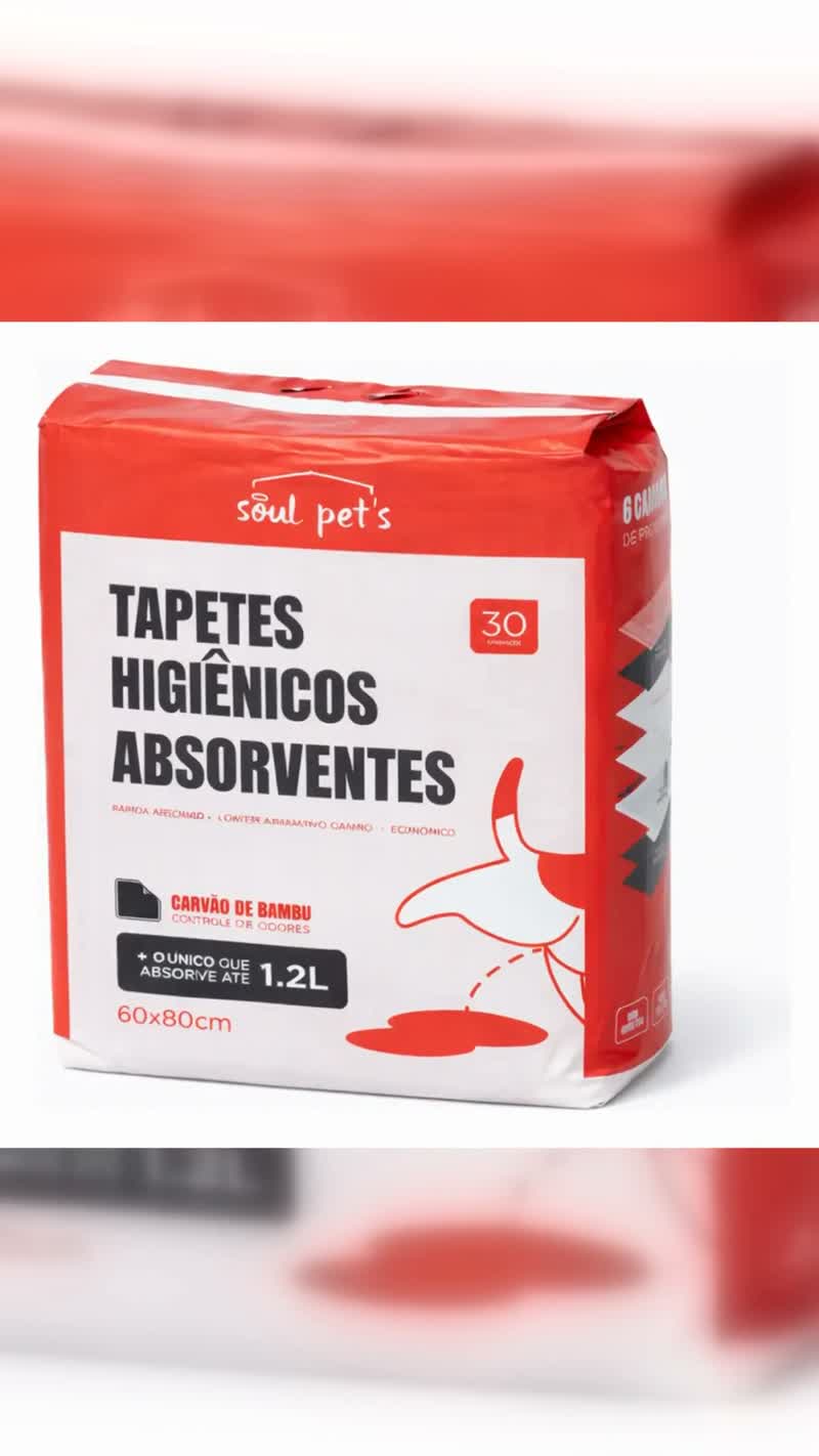Tapete Higiênico Carvão Ativado 30un Soul Pets