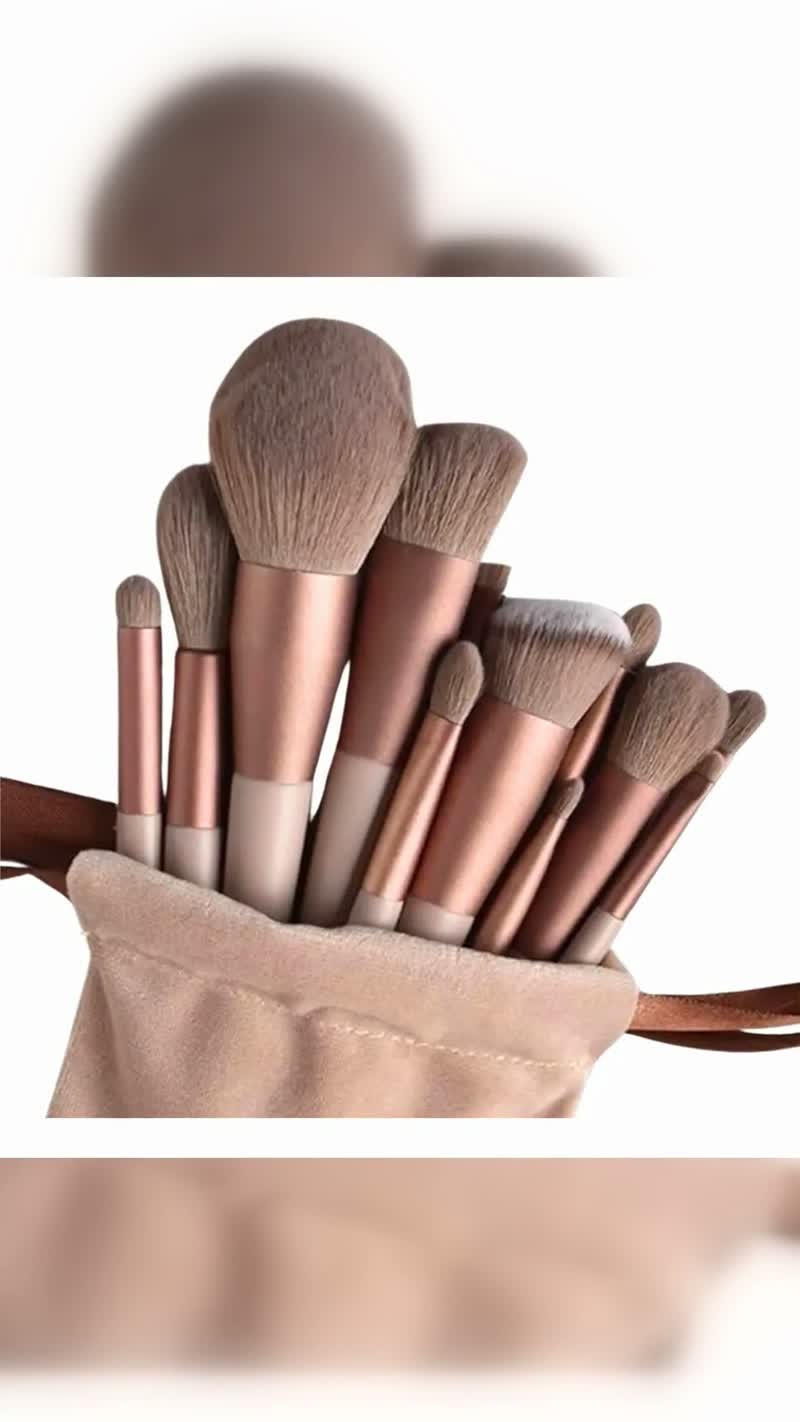 Kit Pincel de Maquiagem 13 Unidades
