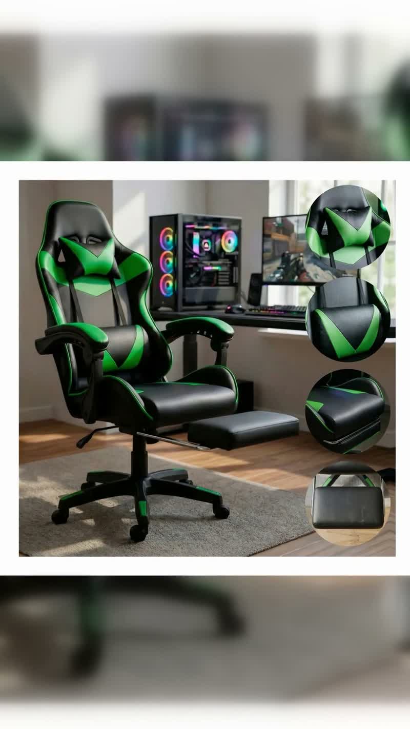 Cadeira Presidente Gamer Ergonômica Reclinável