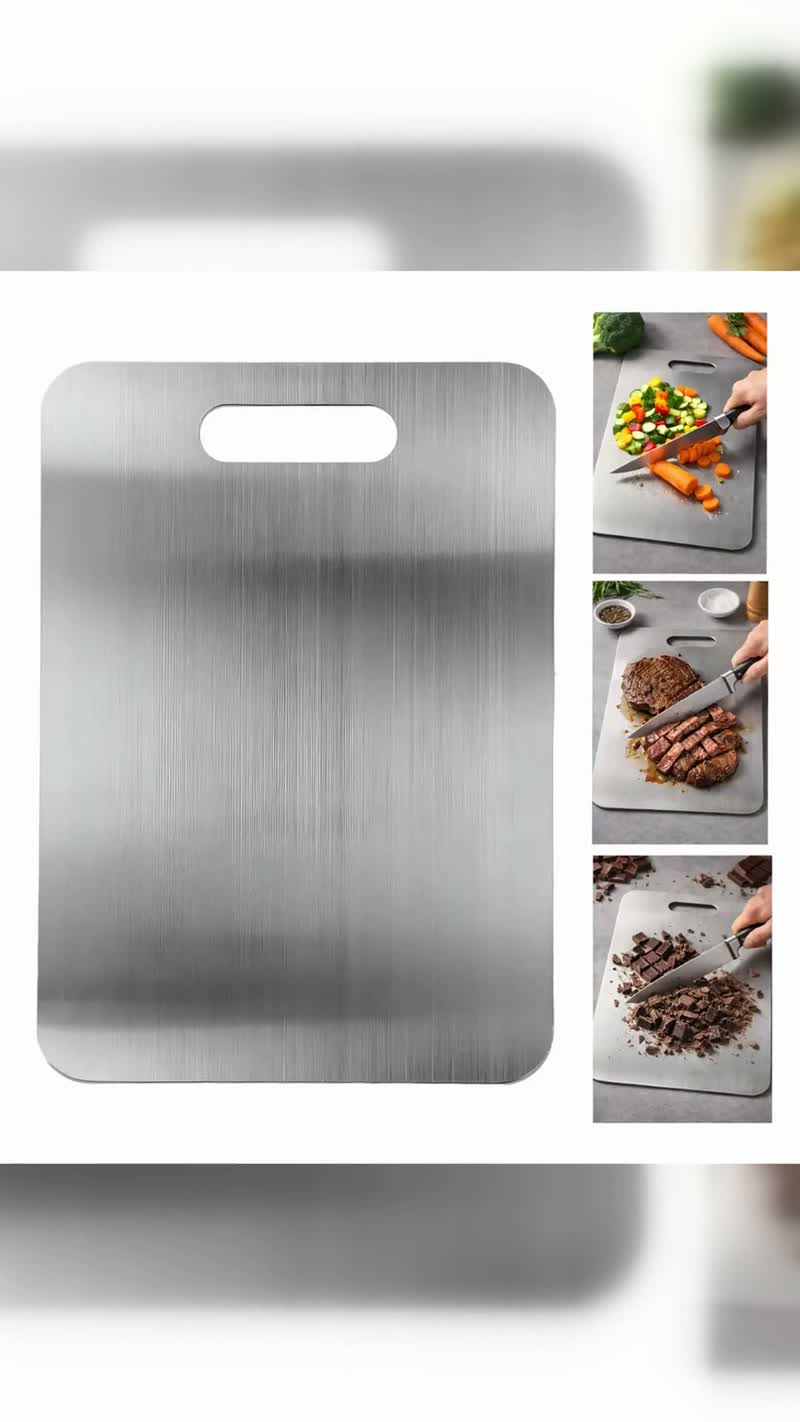 Tábua de Corte Cozinha Aço Inox 304