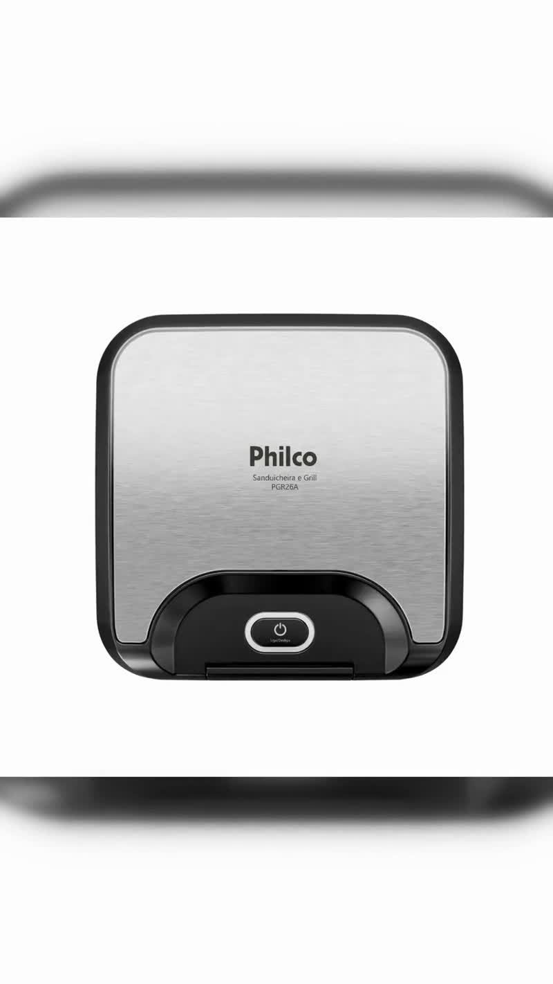 Sanduicheira e Grill Philco 2 em 1 Inox 800W