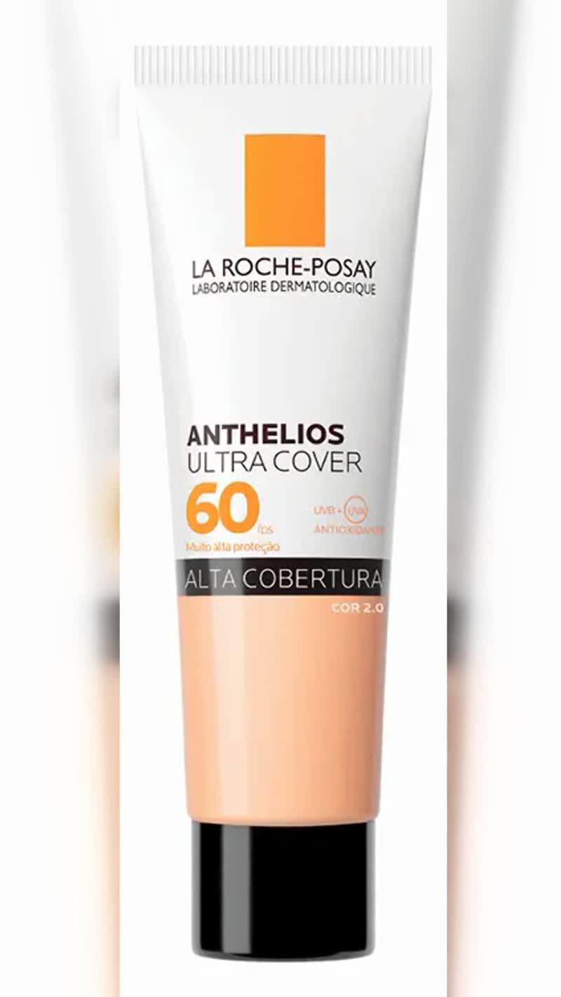 Protetor Solar Facial com Cor FPS 60 Anthelios Ultra Cover