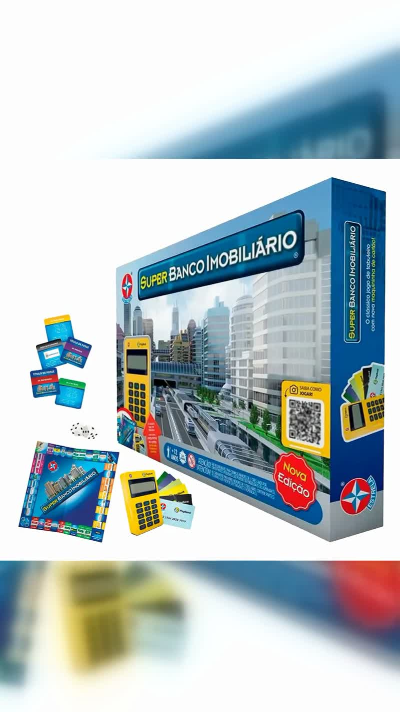 Super Banco Imobiliário Estrela com Maquininha