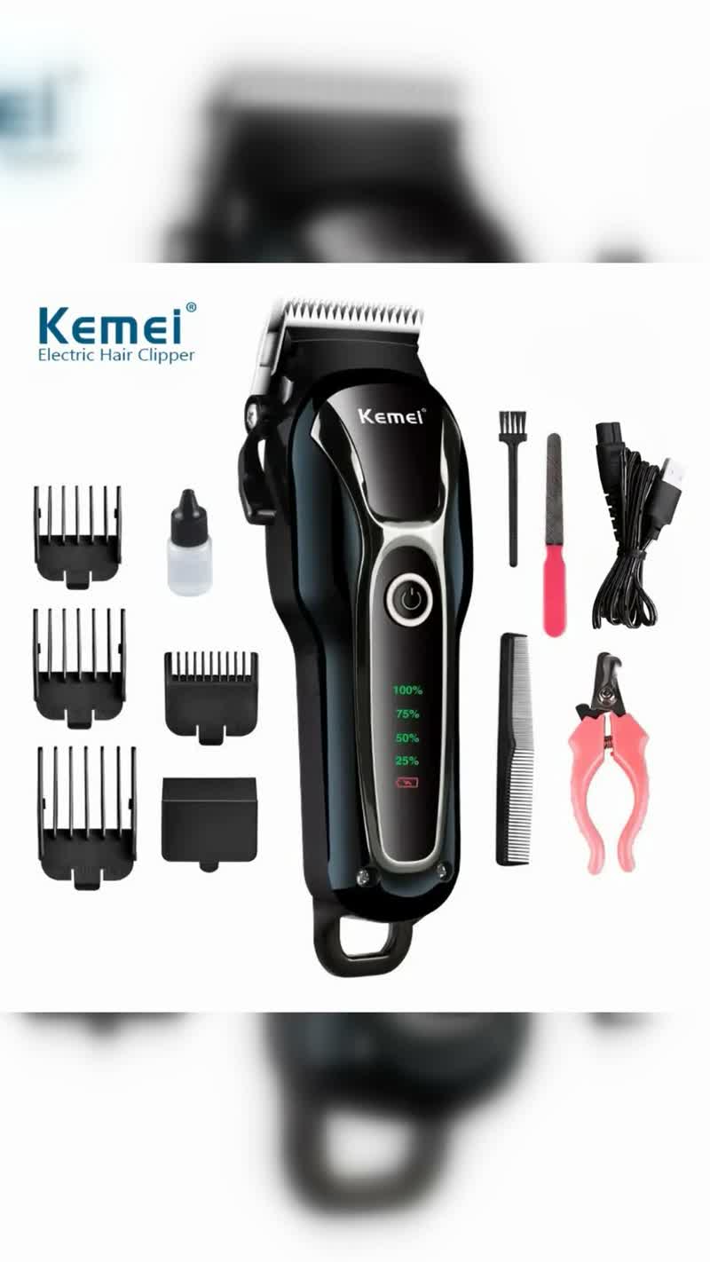 Máquina de Tosa Pet Profissional Kemei 1991