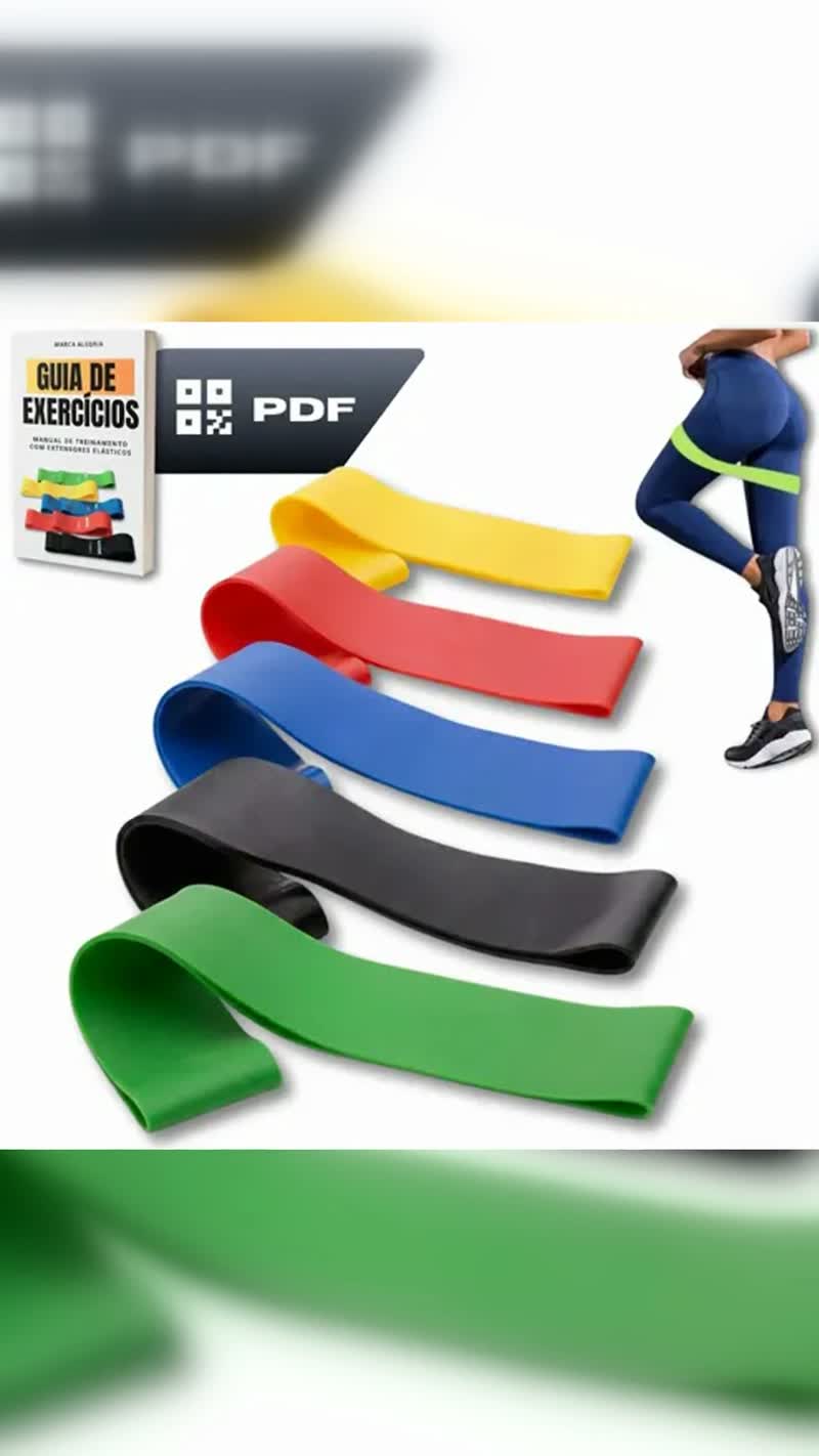 Kit 5 Faixa Elástica Super Mini Band Extensor