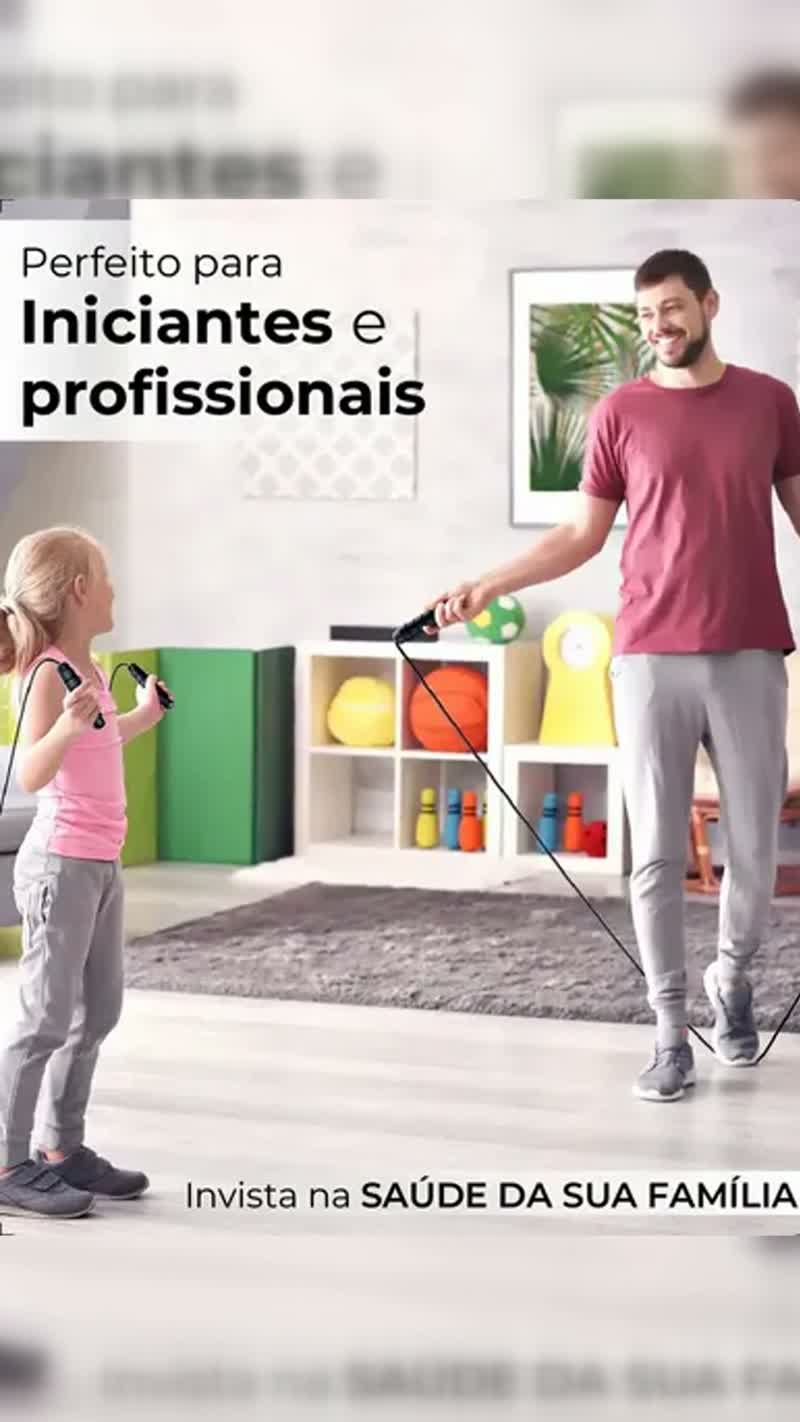 Corda De Pular Cross Speed Rope Profissional