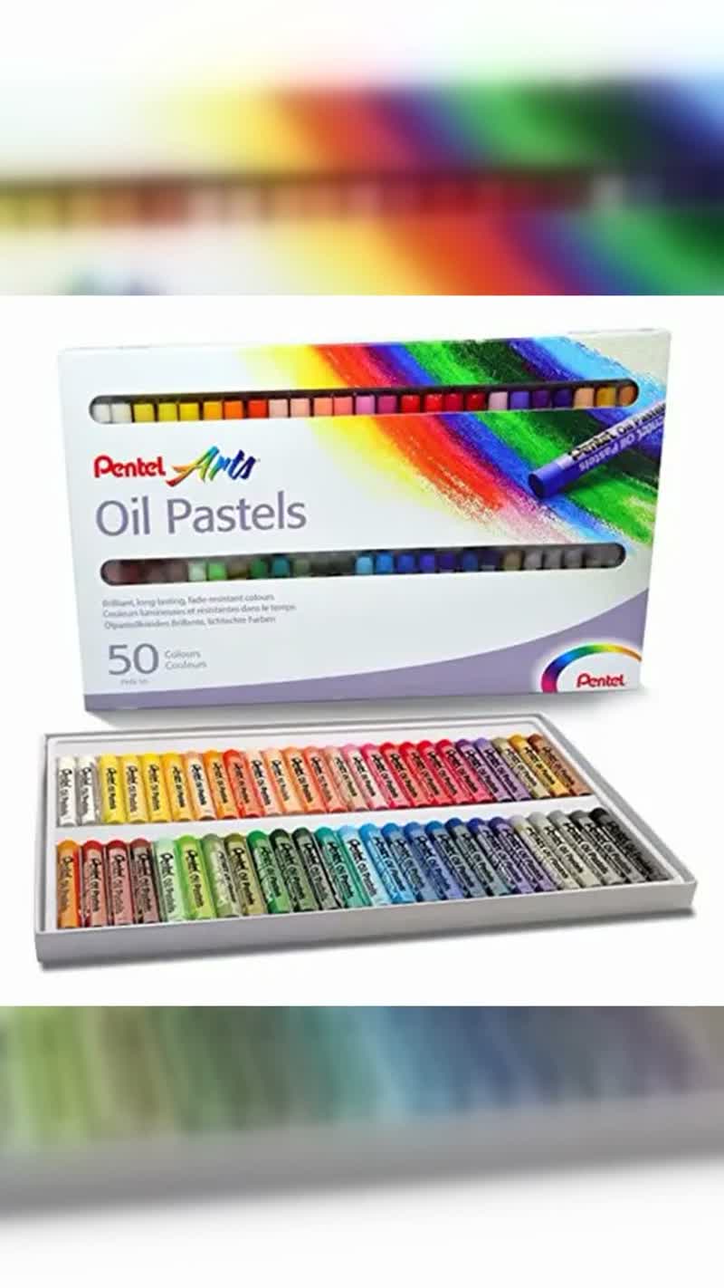 Giz Pastel Oleoso Pentel 50 Cores
