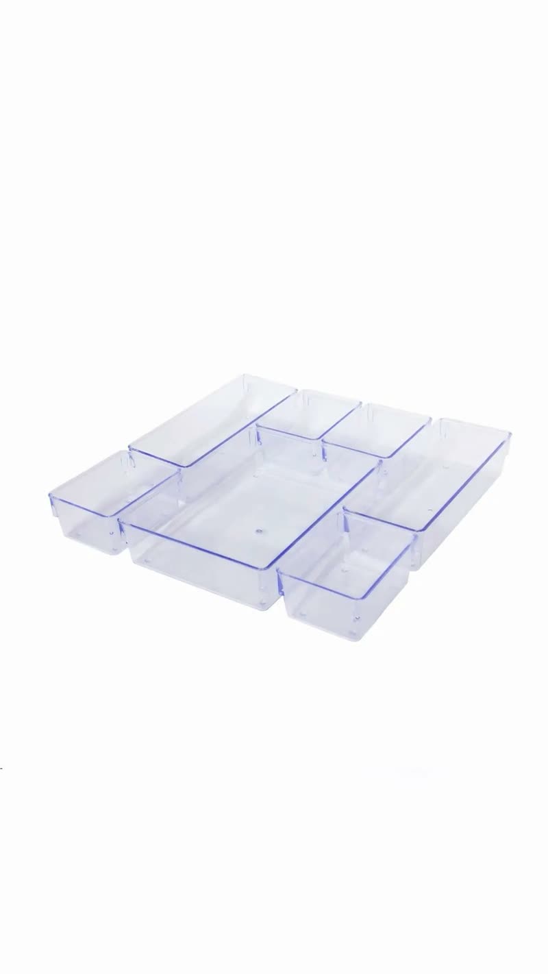 Kit 7 Organizadores Modulares de Gaveta