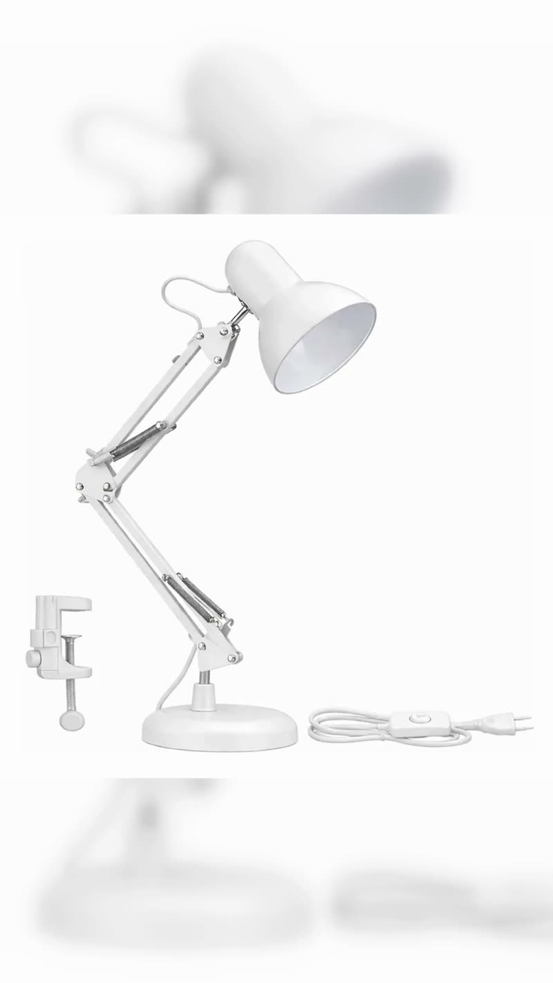 Luminária de Mesa Bravvi Articulável com Garra