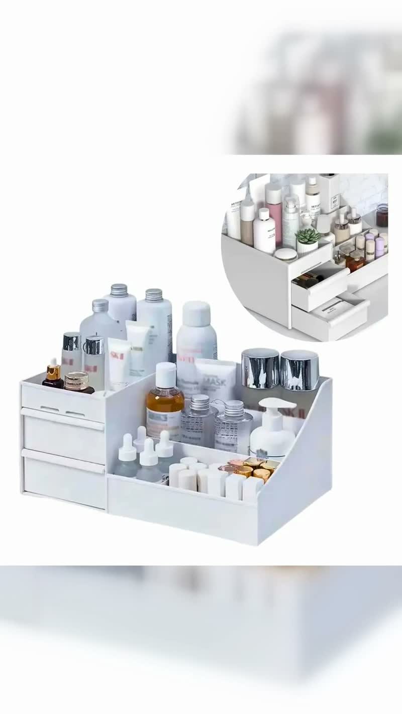Organizador de Maquiagem e Cosméticos de Mesa