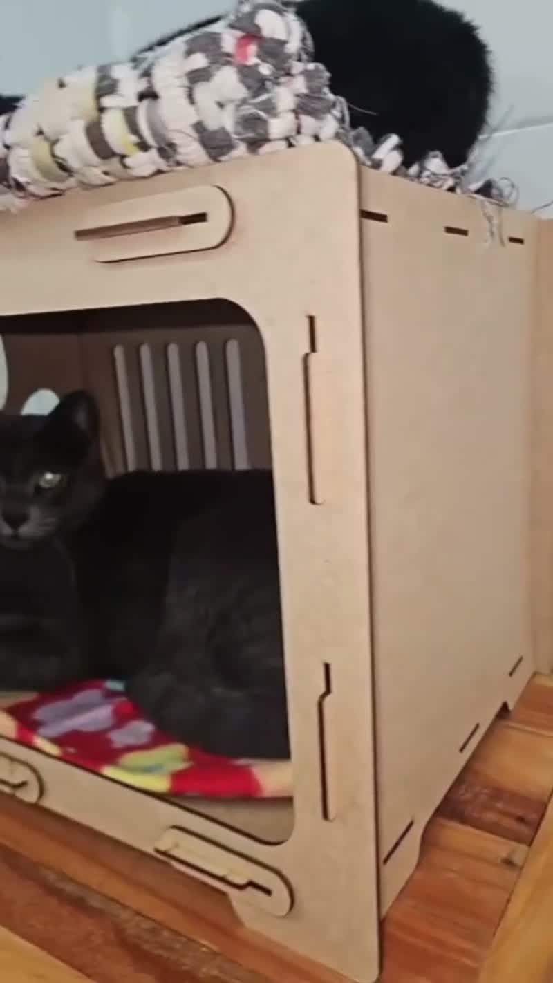 Casinha Pet Playground Nicho Felino de Descanso