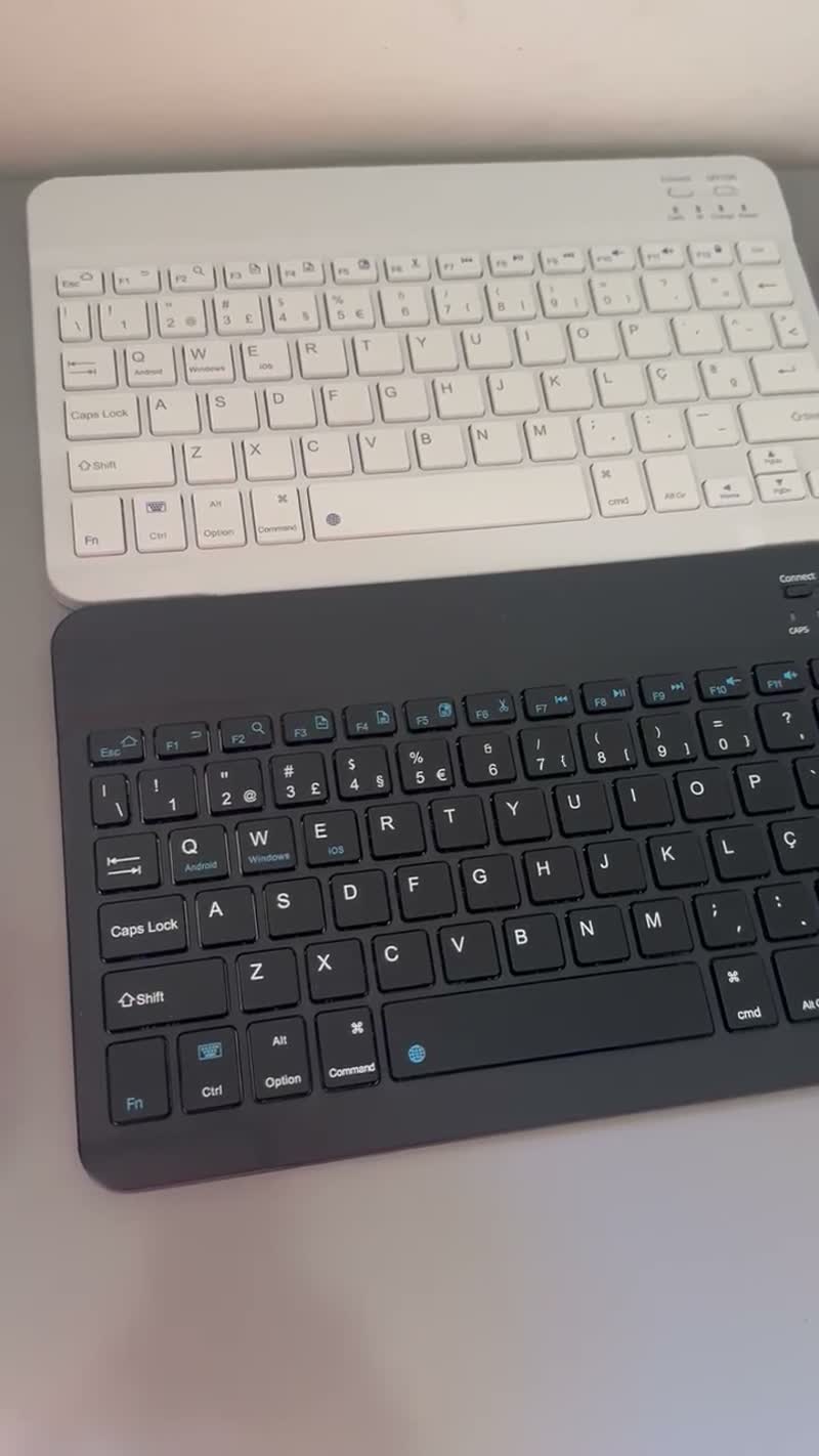 Kit Teclado e Mouse Bluetooth Magnético para Tablet e Celular