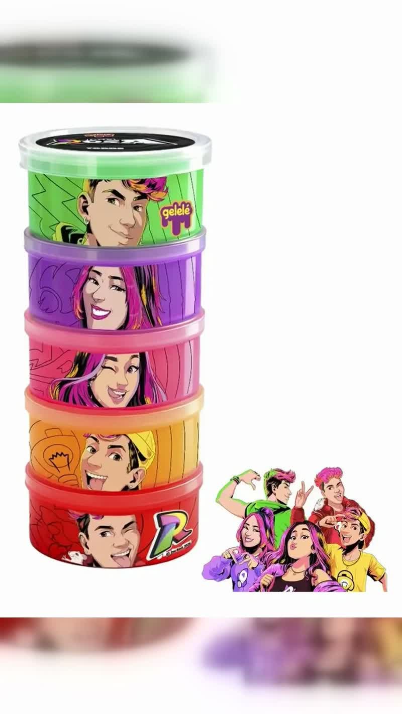 Slime Gelelé Torre 330g 5 Cores com Glitter