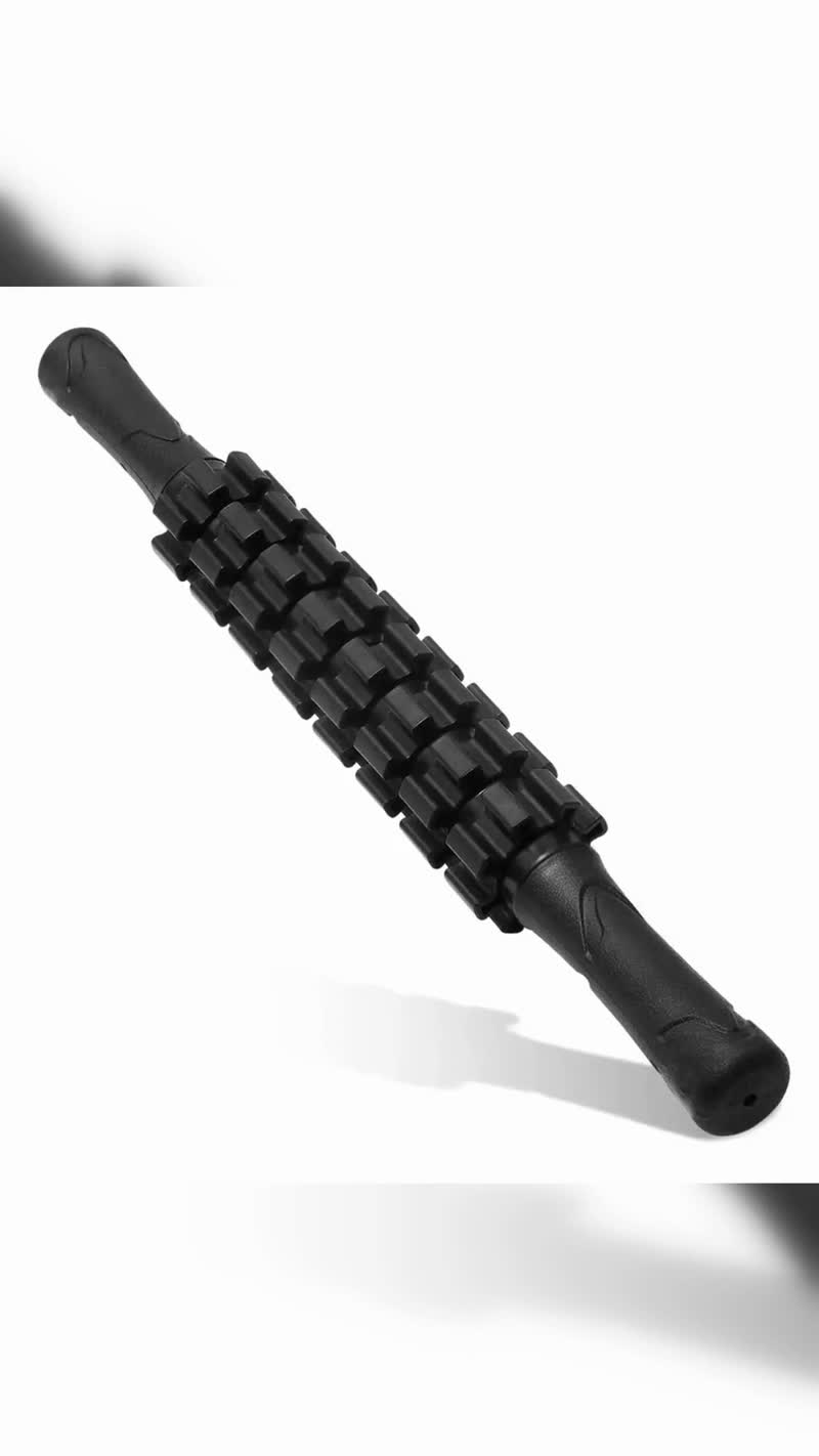 Bastão Massageador Miofascial Rubber Fit Rolo de Massagem 33cm