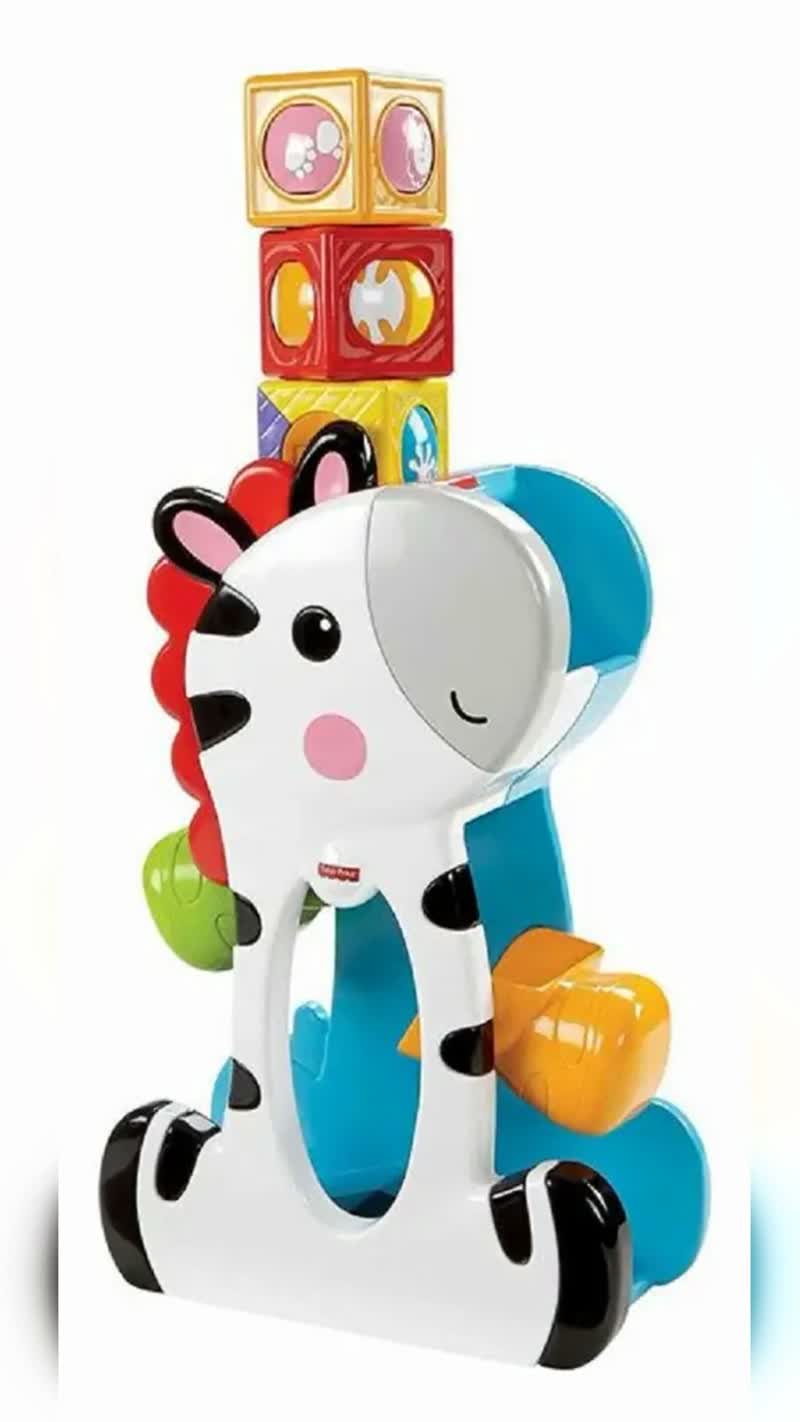 Fisher-Price Zebra Blocos Surpresa, 3 Blocos