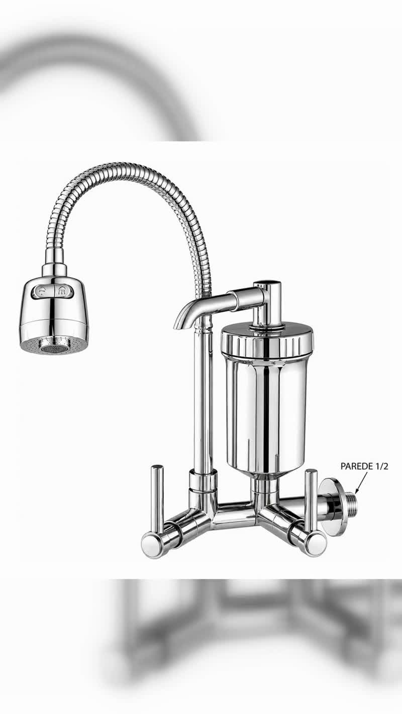 Torneira com Filtro Purificador de Água Gourmet