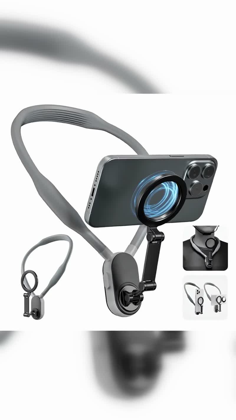 Suporte Magnético para Celular com Apoio no Pescoço