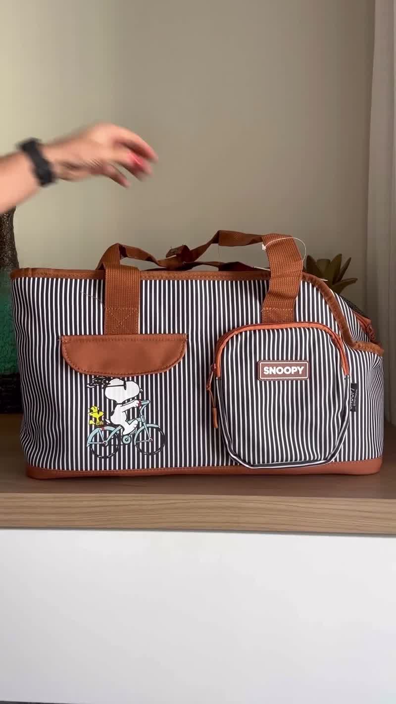 Bolsa de Transporte Pet Snoopy para Avião e Carro até 4,5kg