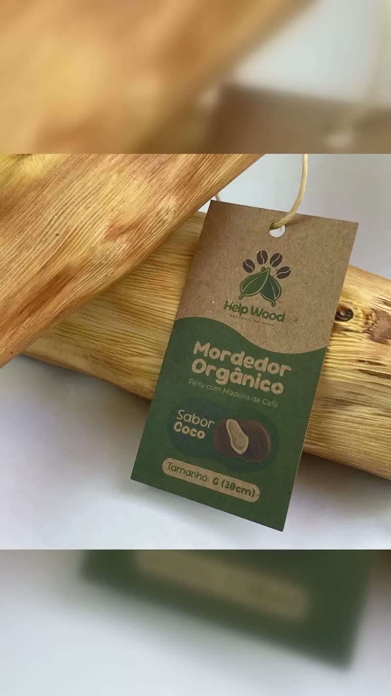 Mordedor Natural Helpwood Tamanho G para Cães