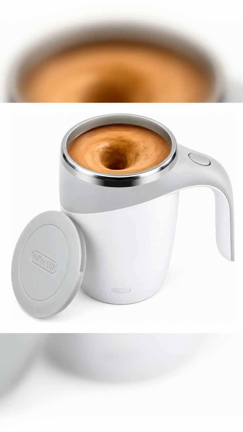 Caneca Mixer Elétrica Recarregável USB-C 380ml