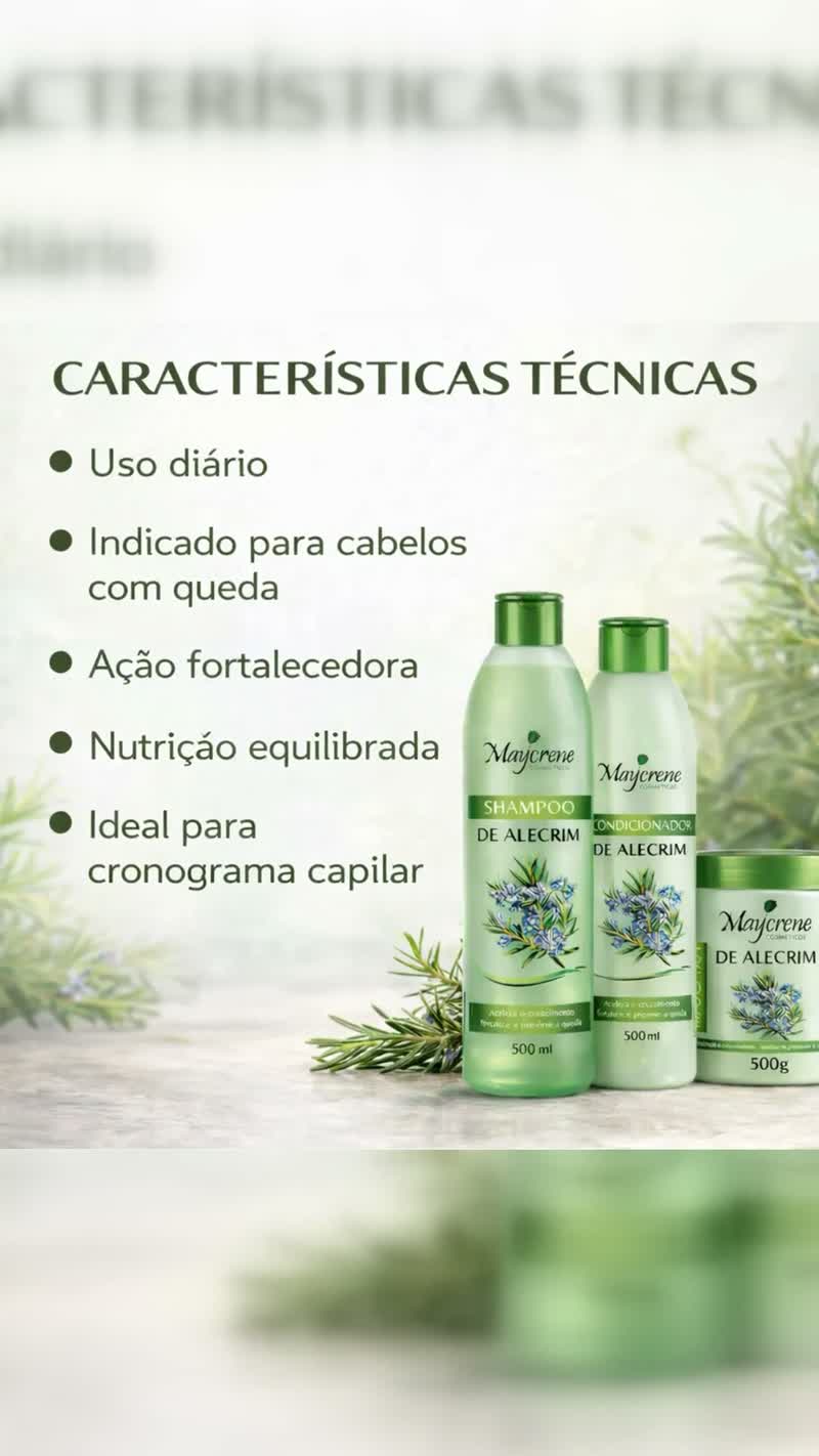 Kit Capilar de Alecrim Antiqueda com Touca Térmica
