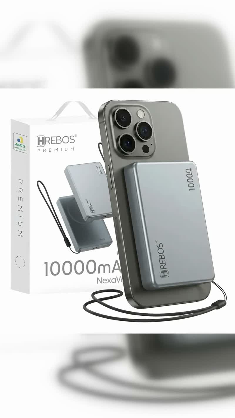 Power Bank Magnético 10000mAh para MagSafe