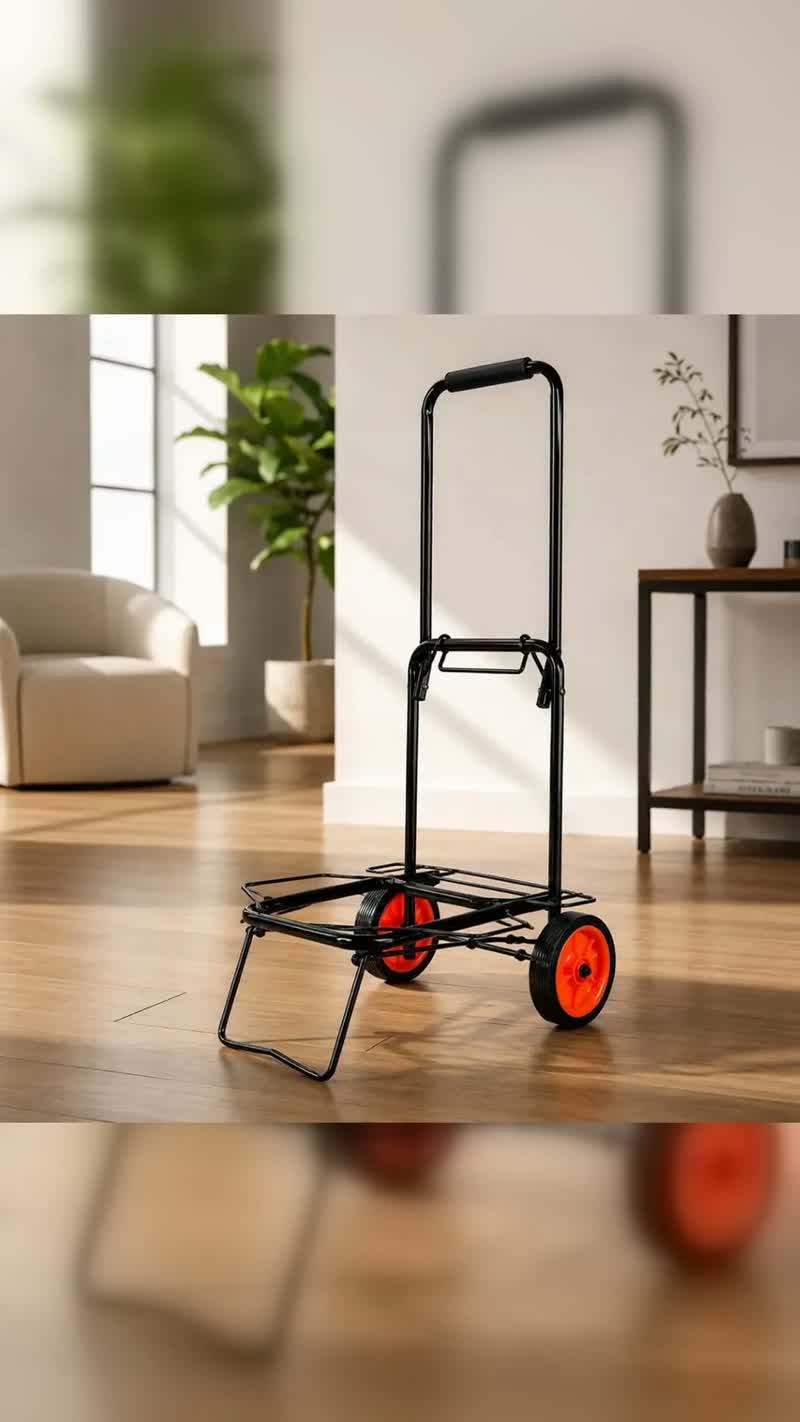Carrinho de Feira Dobrável Portátil 60kg